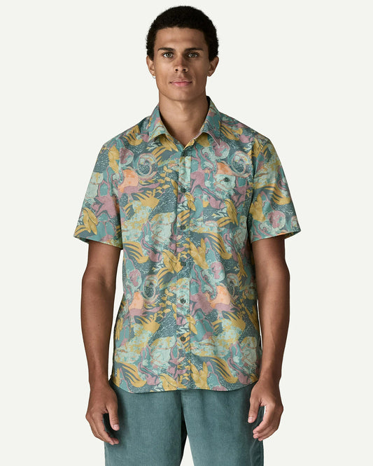 Patagonia Men's Go To Shirt Moon Tripper: Blue Sage