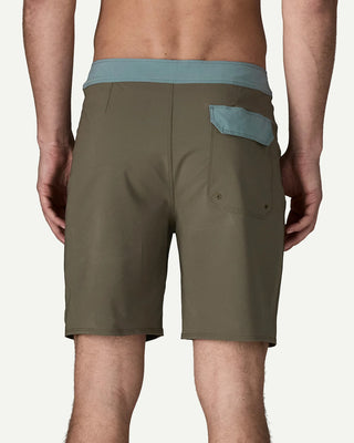 Patagonia Men's Hydropeak Boardshorts 18" Basin Green on model back