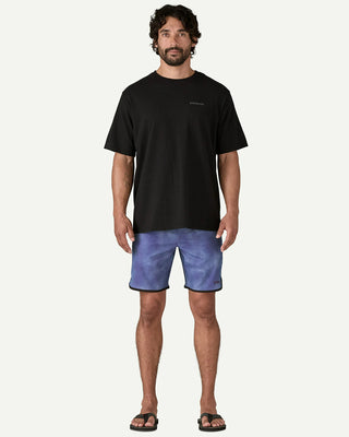 Patagonia Men's Hydropeak Side Shore Boardshorts 18 in Sea Spray: Concrete Purple