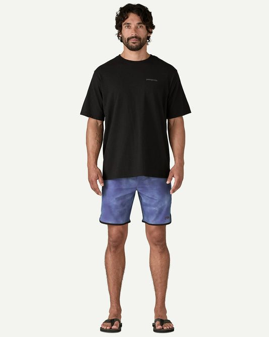 Patagonia Men's Hydropeak Side Shore Boardshorts 18 in Sea Spray: Concrete Purple