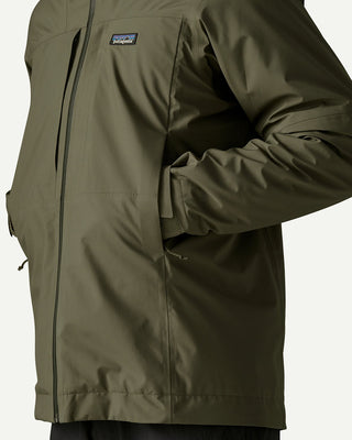 Patagonia Men's Insulated Boulder Fork Rain Jacket Basin Green