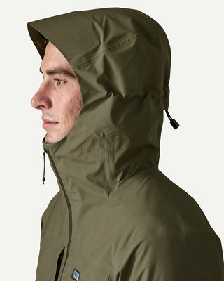Patagonia Men's Insulated Boulder Fork Rain Jacket Basin Green