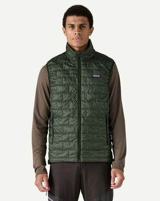 Patagonia Men's Nano Puff Vest Old Growth Green lifestyle 1