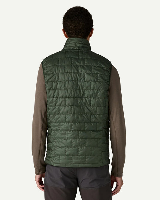 Patagonia Men's Nano Puff Vest Old Growth Green back