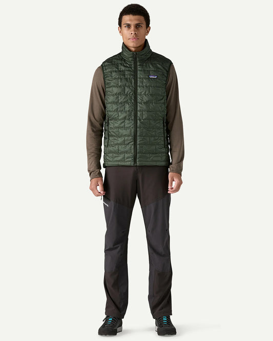 Patagonia Men's Nano Puff Vest Old Growth Green lifestyle 2