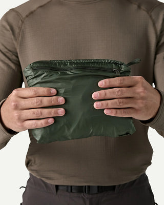 Patagonia Men's Nano Puff Vest Old Growth Green packed