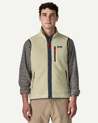Patagonia Men's Retro Pile Vest Pelican / Smolder Blue