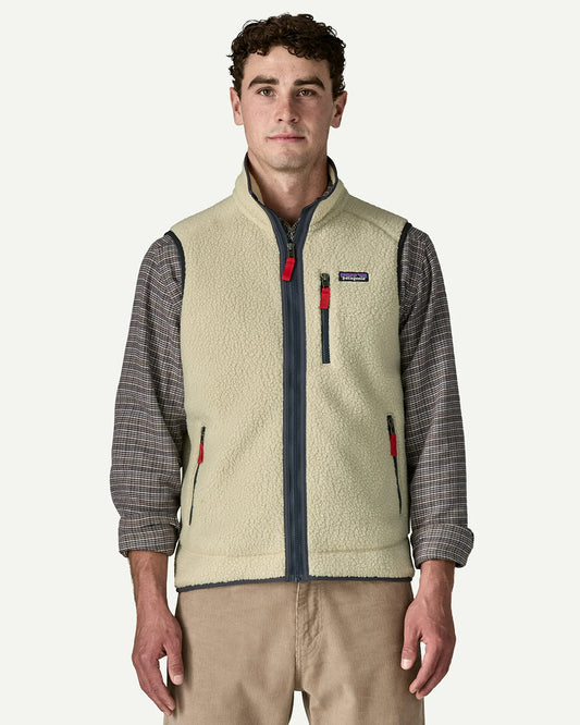 Patagonia Men's Retro Pile Vest Pelican / Smolder Blue