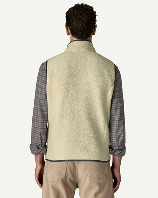 Patagonia Men's Retro Pile Vest Pelican / Smolder Blue