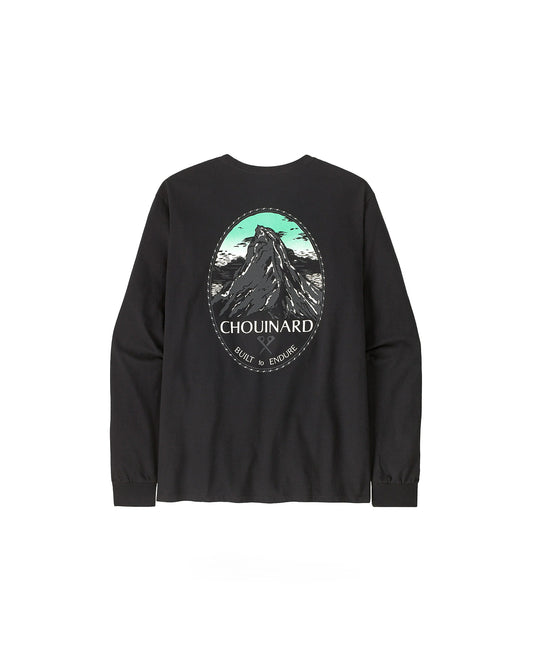 Patagonia M's L/S Chouinard Crest Responsibili-Tee Black