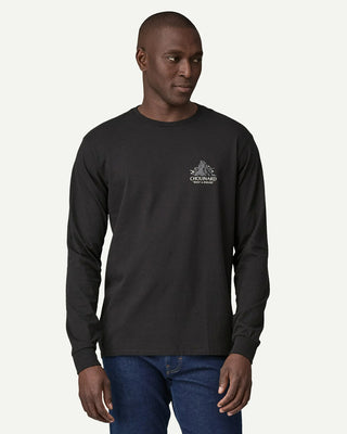 Patagonia M's L/S Chouinard Crest Responsibili-Tee Black
