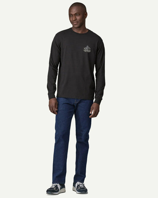 Patagonia M's L/S Chouinard Crest Responsibili-Tee Black