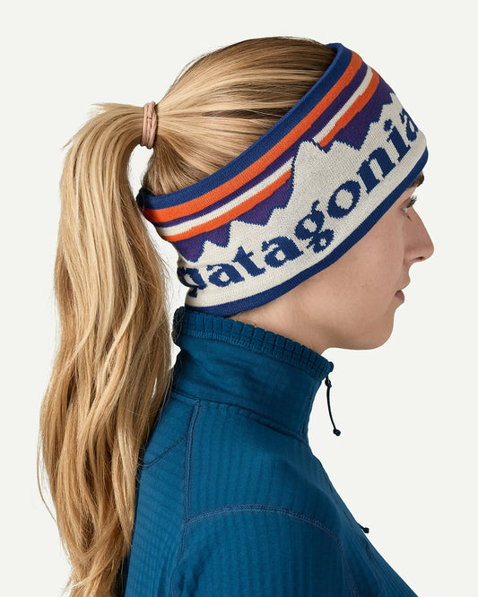 Patagonia Powder Town Headband Park Stripe: Marlow Brown