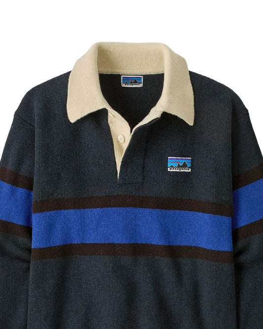 Patagonia Recycled Wool-Blend Rugby Sweater Rugby Big / Sunken Blue