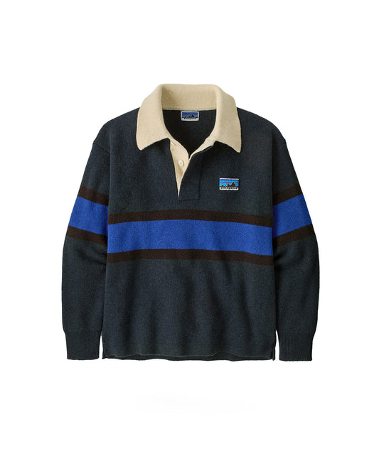 Patagonia Recycled Wool-Blend Rugby Sweater Rugby Big / Sunken Blue