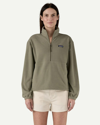 Patagonia Women's Micro D 1/2 Zip Fleece P/O River Rock Green