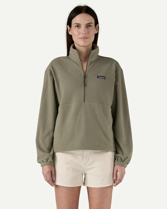 Patagonia Women's Micro D 1/2 Zip Fleece P/O River Rock Green