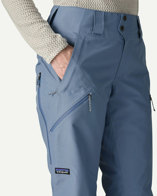 Patagonia Women's Powder Town Snowboard Pants Barnacle Blue