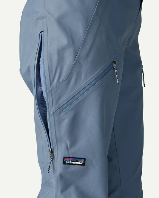 Patagonia Women's Powder Town Snowboard Pants Barnacle Blue