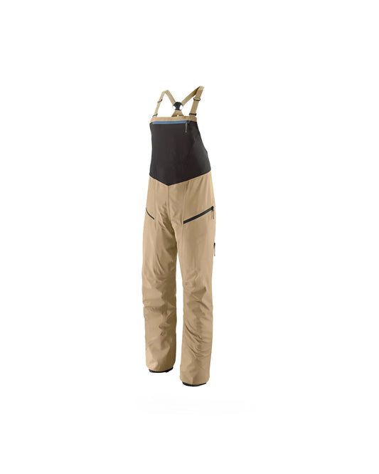 Patagonia Women's Snowdrifter Gore-Tex Snowboard Bibs Oar Tan