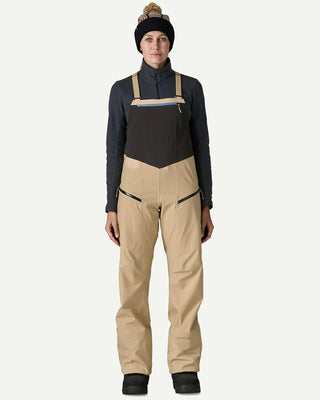 Patagonia Women's Snowdrifter Gore-Tex Snowboard Bibs Oar Tan