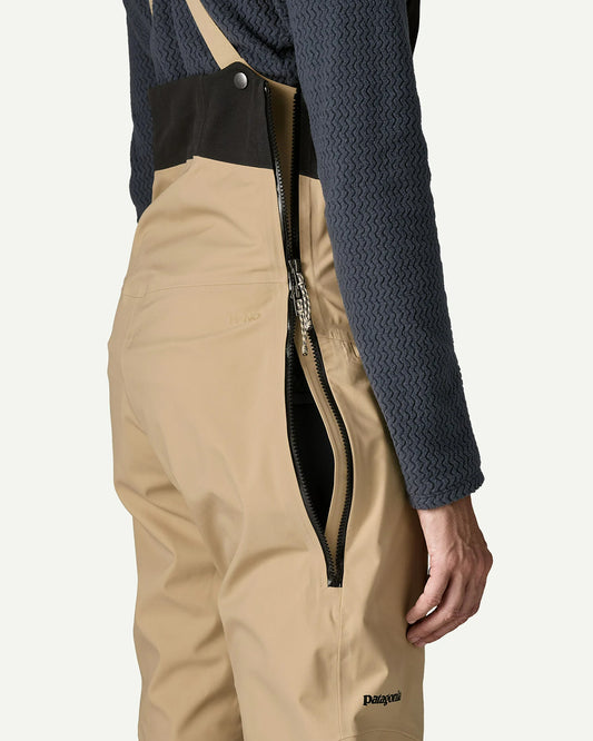 Patagonia Women's Snowdrifter Gore-Tex Snowboard Bibs Oar Tan