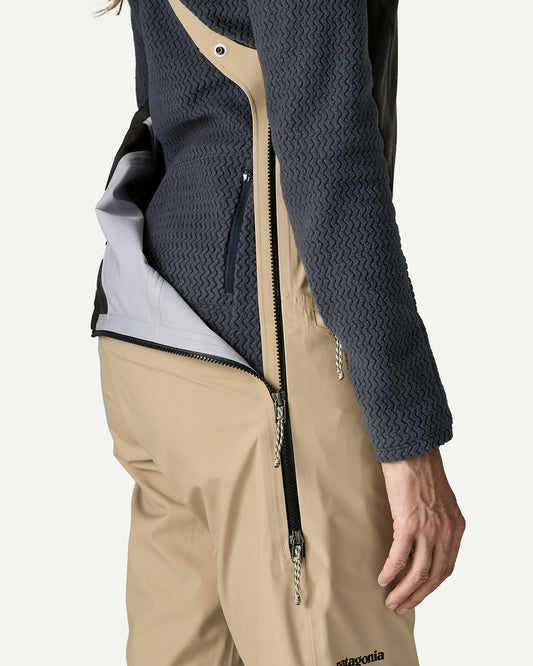 Patagonia Women's Snowdrifter Gore-Tex Snowboard Bibs Oar Tan