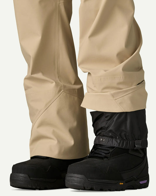 Patagonia Women's Snowdrifter Gore-Tex Snowboard Bibs Oar Tan