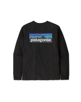 Patagonia L/S P-6 Logo Responsibili-Tee Black