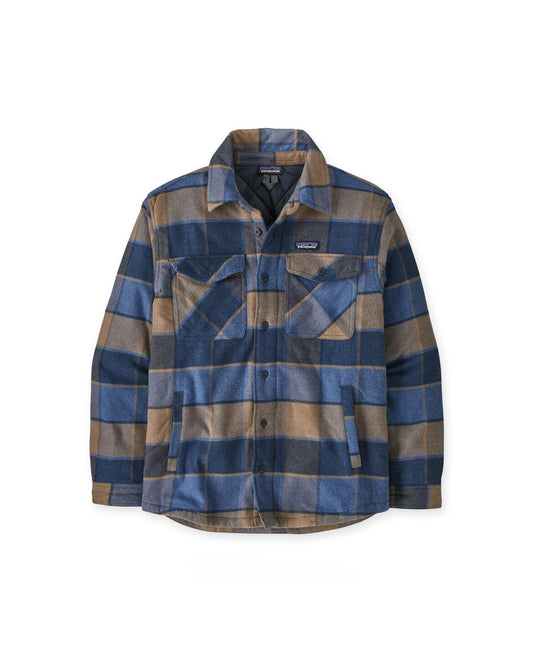 Patagonia M's LW Insulated Fjord Flannel Shirt Willam: Smolder Blue