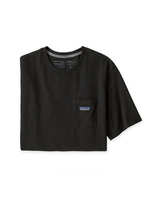 Patagonia P-6 Label Pocket Responsibili-Tee Black