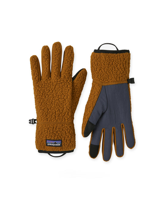 Patagonia Retro Pile Gloves Shelter Brown
