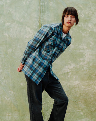 Pendleton Board Shirt Blue Original Surf Plaid