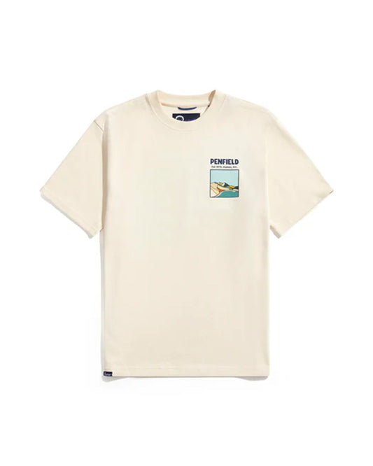 Penfield Block Landscape Graphic T-Shirt Vanilla Ice