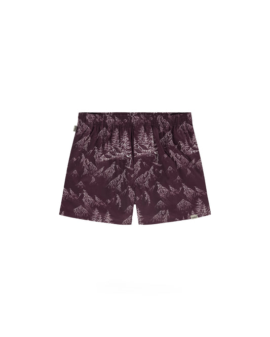 Pockies Cabin Boxers Cherry