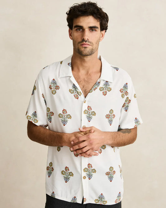 Rhythm Bouquet S/S Shirt Natural