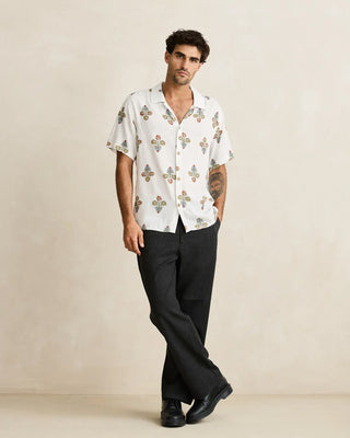 Rhythm Bouquet S/S Shirt Natural