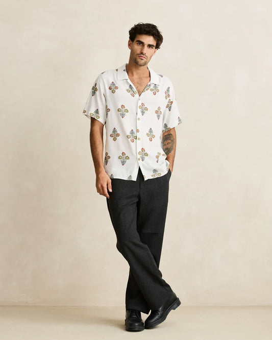 Rhythm Bouquet S/S Shirt Natural