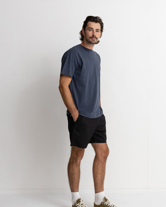Rhythm Classic Linen Jam Short Vintage Black