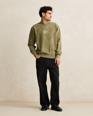 Rhythm Drifter Salt Wash Crew Olive