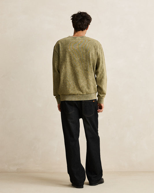 Rhythm Drifter Salt Wash Crew Olive