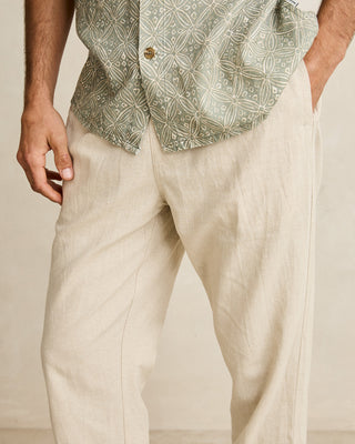 Rhythm Linen Jam Pant Bone