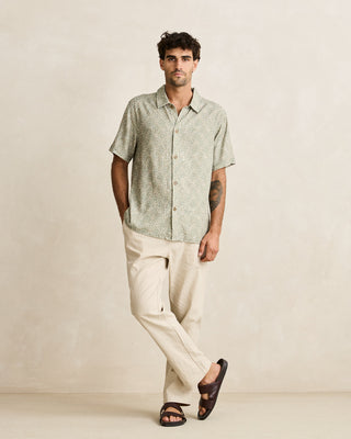 Rhythm Linen Jam Pant Bone