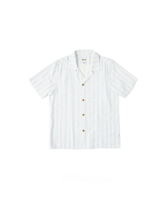 Rhythm Novelty Stripe SS Shirt White