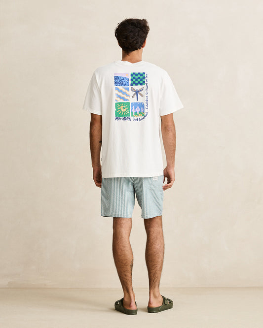 Rhythm Seersucker Stripe Jam Short Pine
