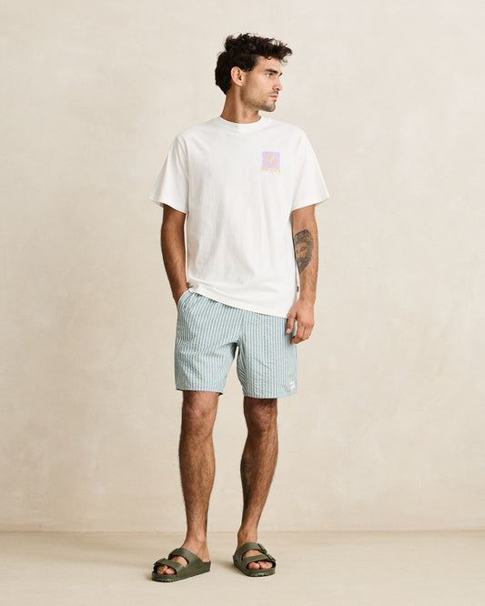 Rhythm Seersucker Stripe Jam Short Pine