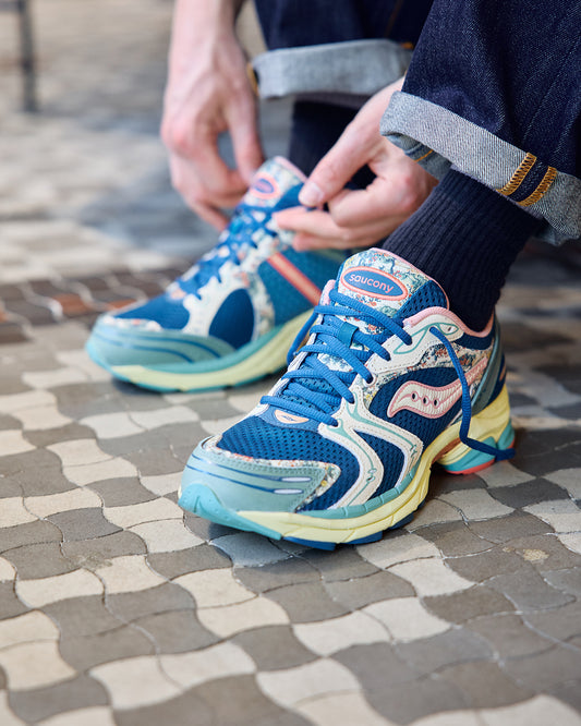 Saucony Progrid Triumph 4 Kissaten Floral Blue / Beige detail