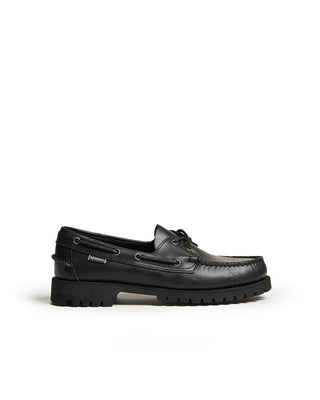 Sebago Ranger Waxy leather loafer Total Black