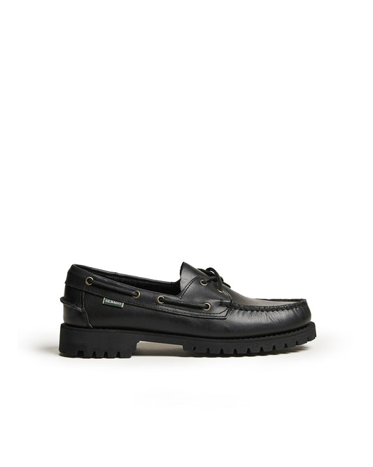 Sebago Ranger Waxy leather loafer Total Black