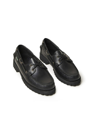 Sebago Ranger Waxy leather loafer Total Black